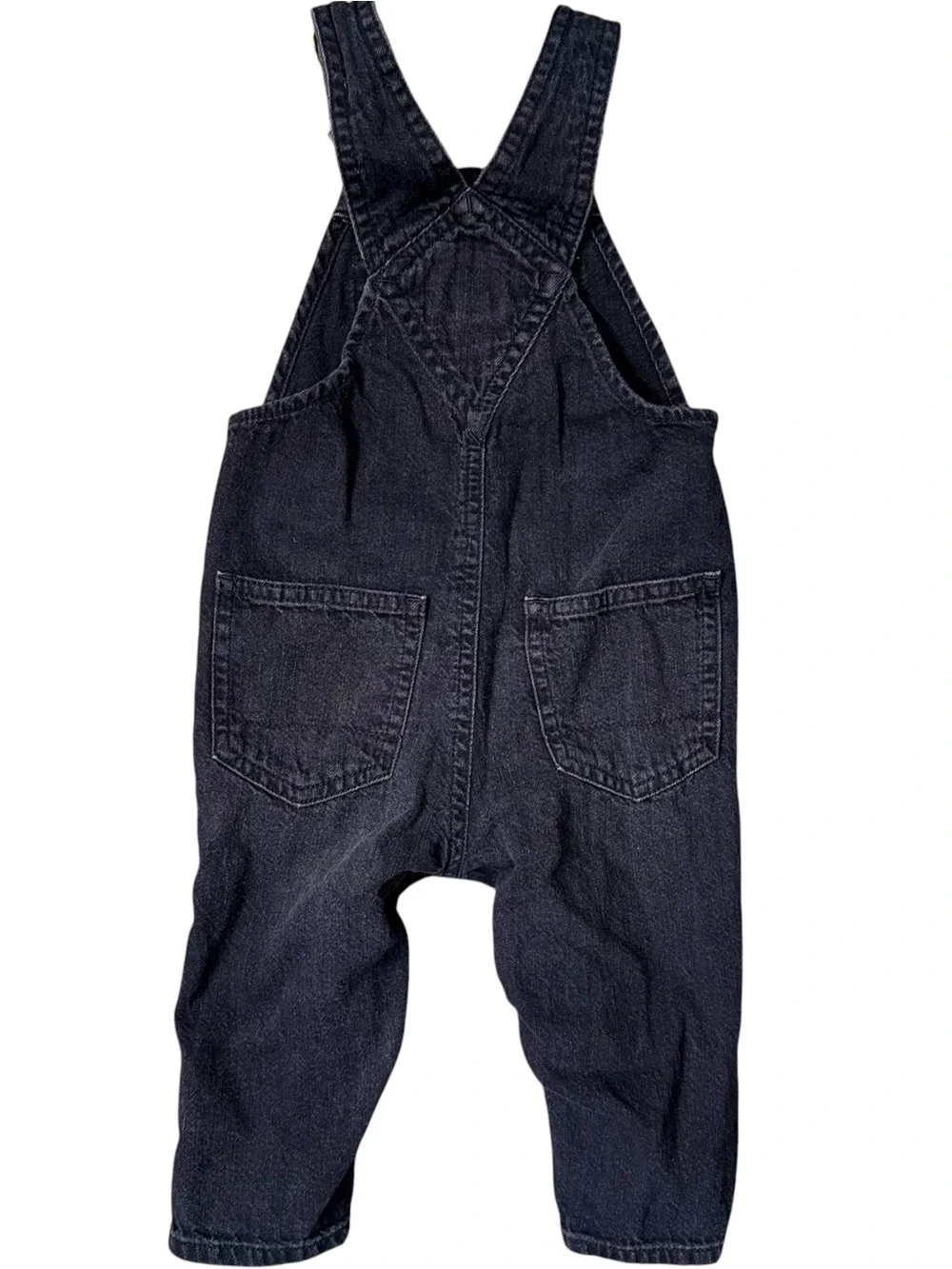 Baby Gap Black Denim Bib Jean Overalls 6-12M